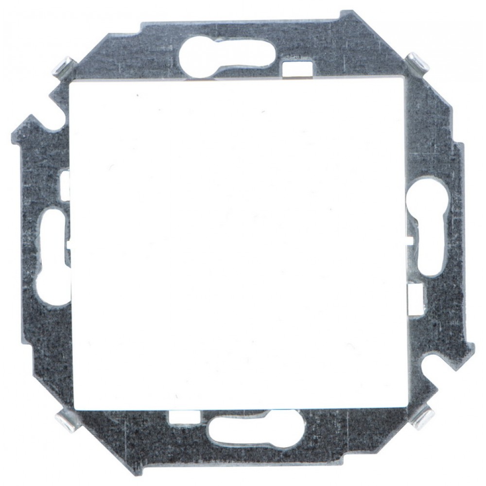 Выключатель одноклавишный проходной с 3-х мест (перекрёстный), 16А 250В, винтовой зажим, белый 1/20